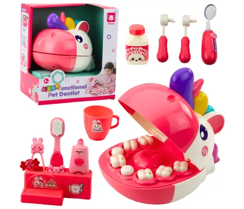 Unicorn Dentist Educational Set Doctor Dentist Pink Unicorn Dentist Educational Set Doctor Dentist Pink