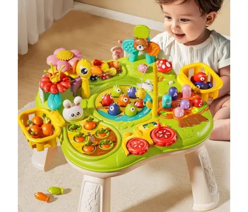Multifunctional Board Interactive Table For Toddlers Skill Games