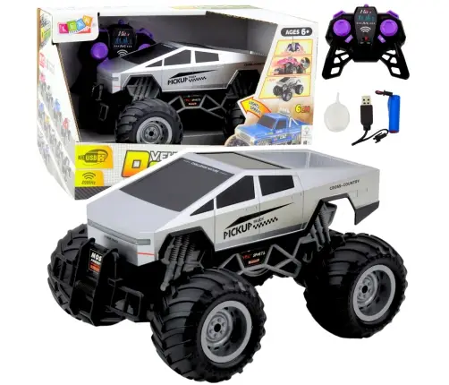 Off-Road RC Car Remote Controlled Silver 1:16