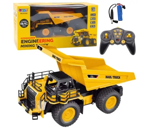 Remote Controlled Mining Dump Truck RC 2.4G 9CH Yellow Remote Controlled Mining Dump Truck RC 2.4G 9CH Yellow
