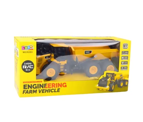 Remote Controlled RC Dump Truck Transporter Sounds 9CH 2.4G Yellow