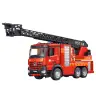 RC Fire Truck Remote Control Extendable Ladder Water Spraying 2.4G 11CH