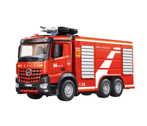 Remote Control Fire Truck Extendable Ladder Water Spraying 2.4G 9CH
