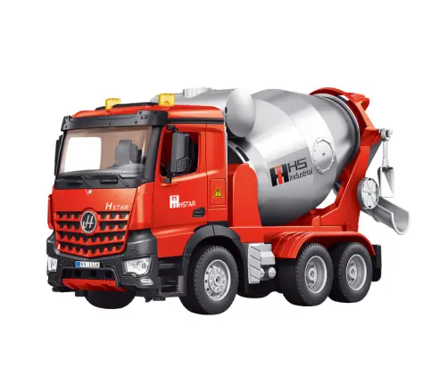 Remote Controlled Concrete Mixer Construction Truck RC 2.4G 9CH Red