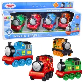 Set of locomotives with drive trains colorful 4pcs Set of locomotives with drive trains colorful 4pcs