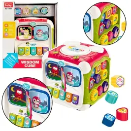 Large Multifunctional Educational Cube Piano Sorter Drum