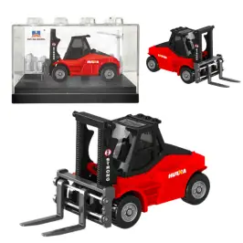 Forklift Metal Collectible Model Huina Red 1:80