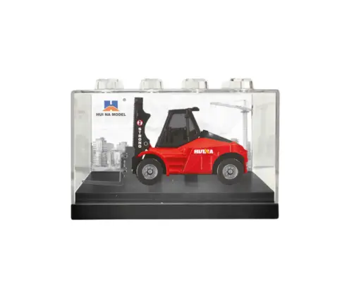 Forklift Metal Collectible Model Huina Red 1:80