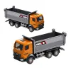 Dump Truck Metal Collectible Model Huina Orange 1:80