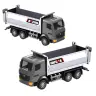 Dump Truck Metal Collectible Model Huina Silver 1:80