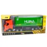 RC Truck With Container Remote Control Huina Green 1:18
