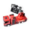 Fire Truck Extendable Ladder Water Spray Huina 1:18