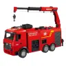 Fire Truck With Crane Remote Control RC Lights Water Huina1:18