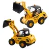 Set Loader Bulldozer Dump Truck 1:24 Remote Controlled RC 2in1