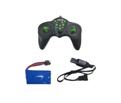 Remote Control Backhoe Loader RC Lights Sound Green Huina 1:14