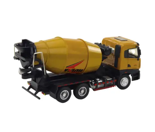 Concrete Mixer Construction Vehicle Metal Huina Khaki 1:50
