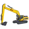 Huina Metal Crawler Excavator Movable Arm Yellow 1:50