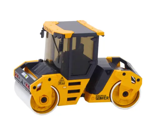Road Roller Metal Construction Vehicle Huina Yellow 1:50