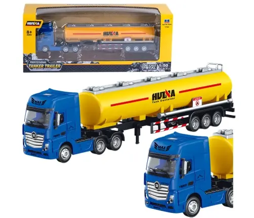 Tank Truck Metal Movable Parts Yellow 1:50