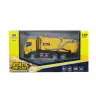 Garbage truck metal mobile Huina Yellow 1:50
