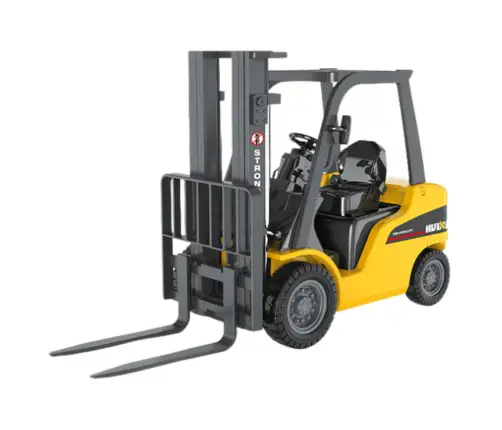 Metal Forklift Moving Forks Huina Yellow 1:50