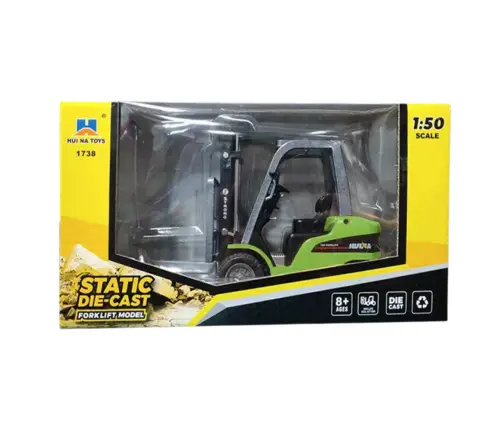 Metal Forklift Moving Forks Huina Green 1:50