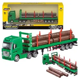 Timber Transporter Metal Huina 1:50 Green