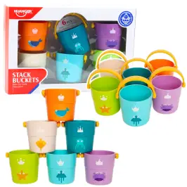 Bath Bucket Set With Holes Colored 6pcs Bath Bucket Set With Holes Colored 6pcs