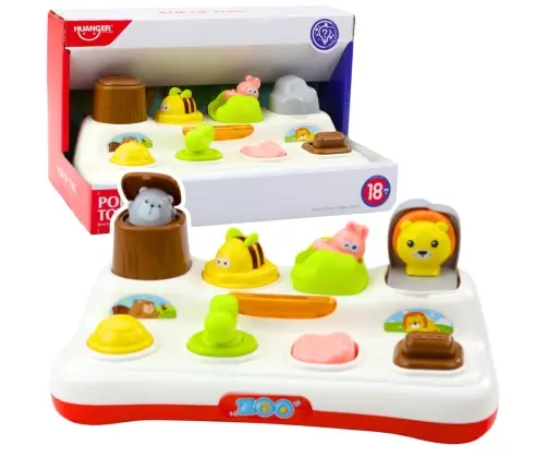 Educational Interactive Toy Pop-Up Animals Lights
