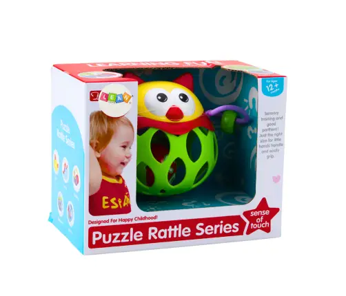 Soft Ball Owl Ball With Rattle Sensory Toy Green Soft Ball Owl Ball With Rattle Sensory Toy Green