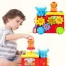 Interactive Musical Locomotive For Toddlers Gears Colorful