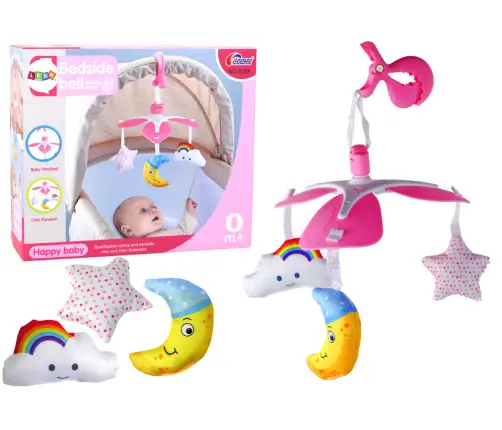 Crib Carousel Universal Clip Plush Pendants Pink Crib Carousel Universal Clip Plush Pendants Pink