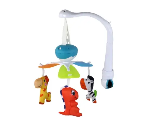 Battery-powered Crib Carousel Universal Clip Hangers Blue Battery-powered Crib Carousel Universal Clip Hangers Blue