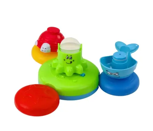 Interactive Bath Toy Set Fountain Animals Cups