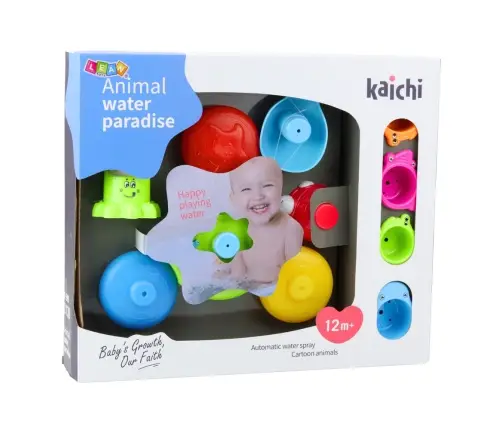 Interactive Bath Toy Set Fountain Animals Cups