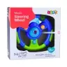 Interactive Steering Wheel for Toddlers Lights Sounds Green-Blue