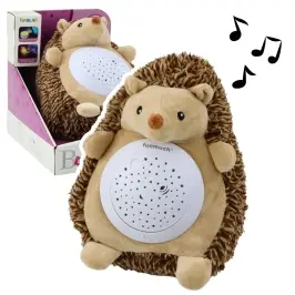 Plush Hedgehog Sleeping Cuddly Toy Light Sound Brown Plush Hedgehog Sleeping Cuddly Toy Light Sound Brown