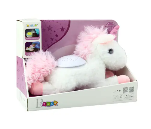 Plush Unicorn Sleeping Cuddly Toy Projector Sound