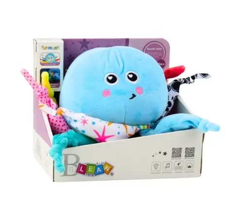 Plush Octopus Sleeping Cuddly Toy Light Sound Blue Plush Octopus Sleeping Cuddly Toy Light Sound Blue