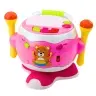 Baby Drum Musical Interactive Lights Sounds Pink