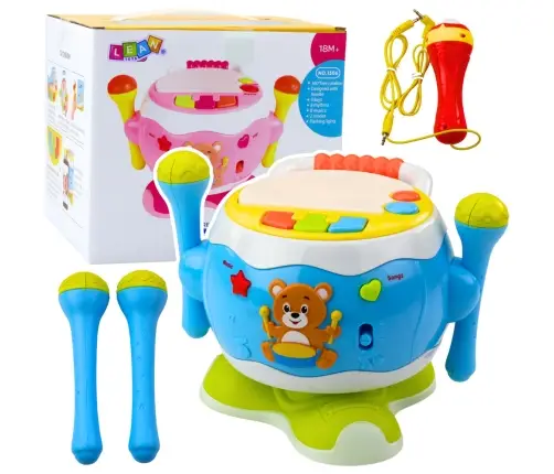 Drum For Kids Musical Interactive Lights Sounds Blue Drum For Kids Musical Interactive Lights Sounds Blue