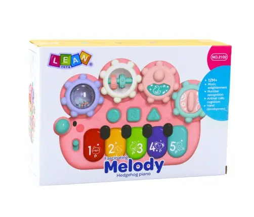 Interactive Piano For Kids Gears Pink