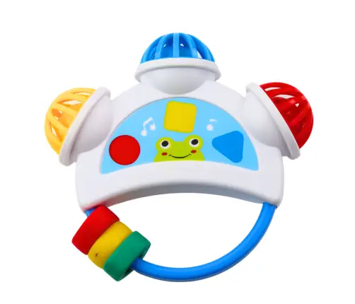 Set of musical toys for toddlers. Telephone, tambourine, keys, sounds, 3 pcs.