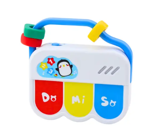 Set of musical toys for toddlers. Telephone, tambourine, keys, sounds, 3 pcs.