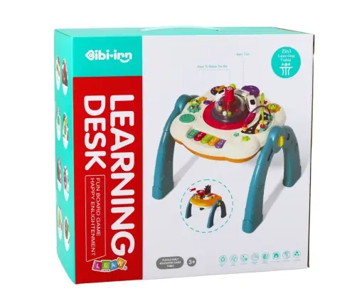 Educational Table Interactive Buildable Surface 2in1 Blue