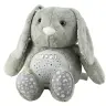 Plush Rabbit Sleeping Cuddly Toy Projector Sound Noise Gray