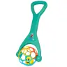 Pusher With Elastic Ball Rattling Turquoise Ball