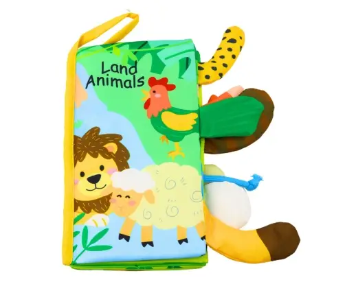 Soft Educational Book Rustling Animals For Babies