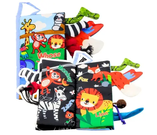 Soft Educational Book Rustling Animals For Babies