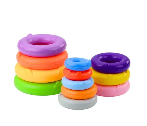 Pyramid Tower Dinosaur Colorful 13 Wheels 45 x 15.5 x 15.5 cm